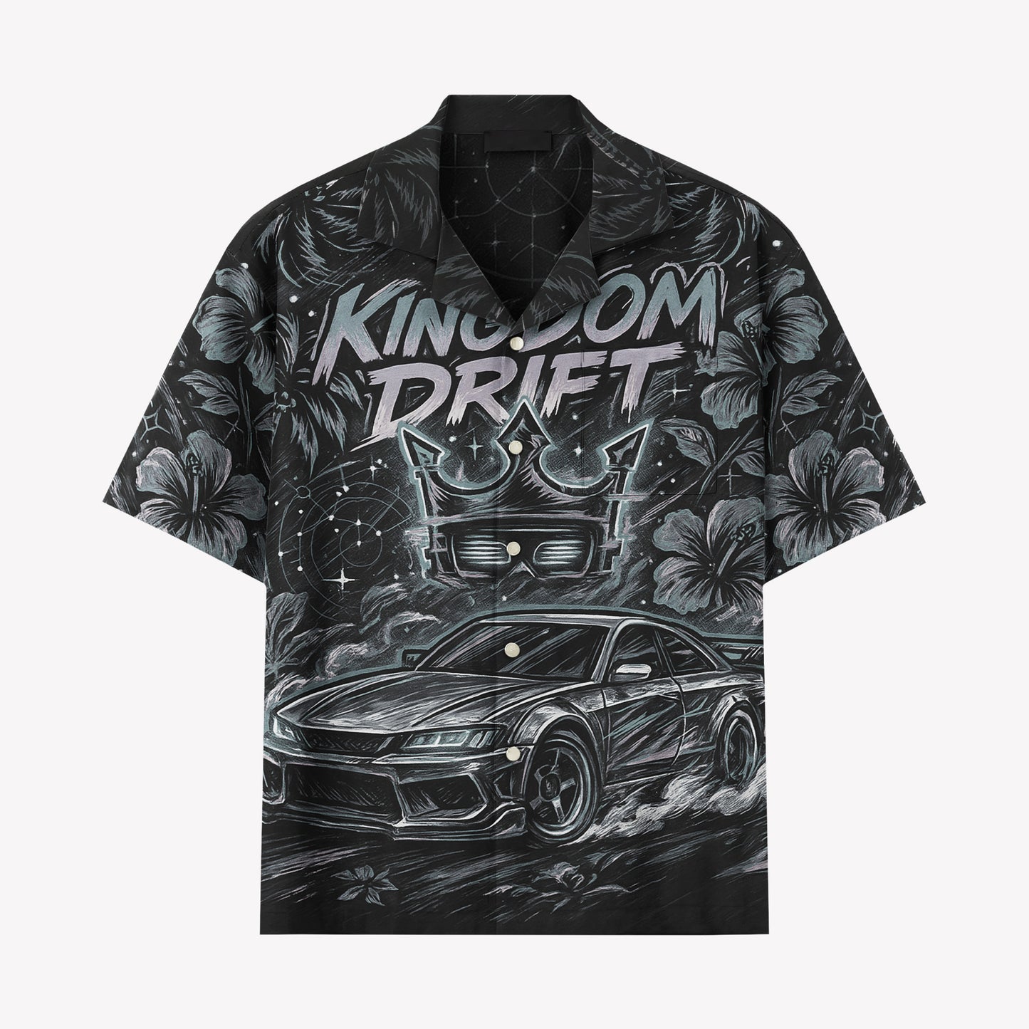 Kingdom Drift Hawaiian Shirt & Shorts Set