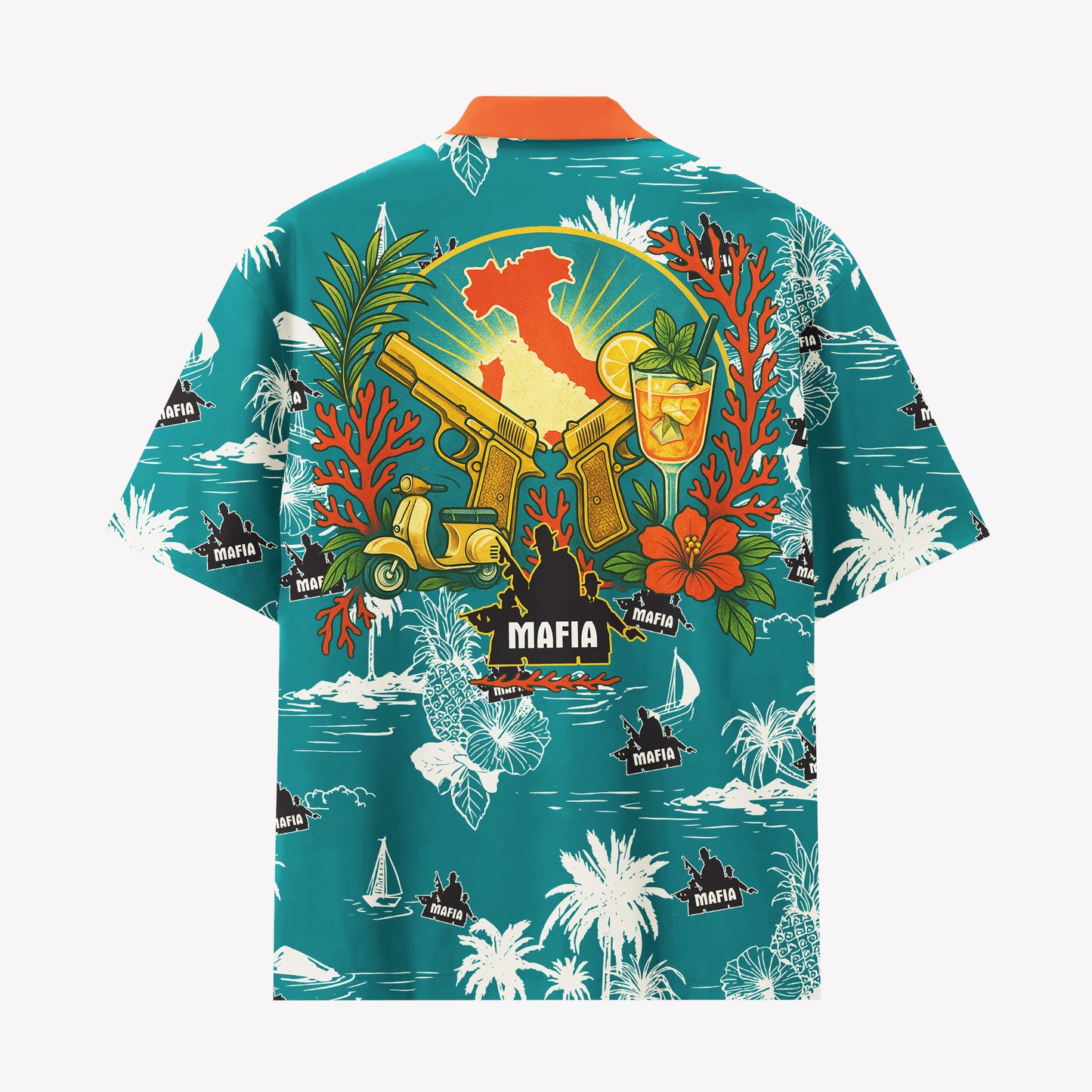 Amalfi Syndicate Hawaiian Shirt & Shorts Set