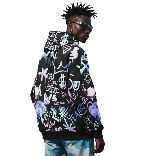 Midnight Graffiti Streetwear Hoodie