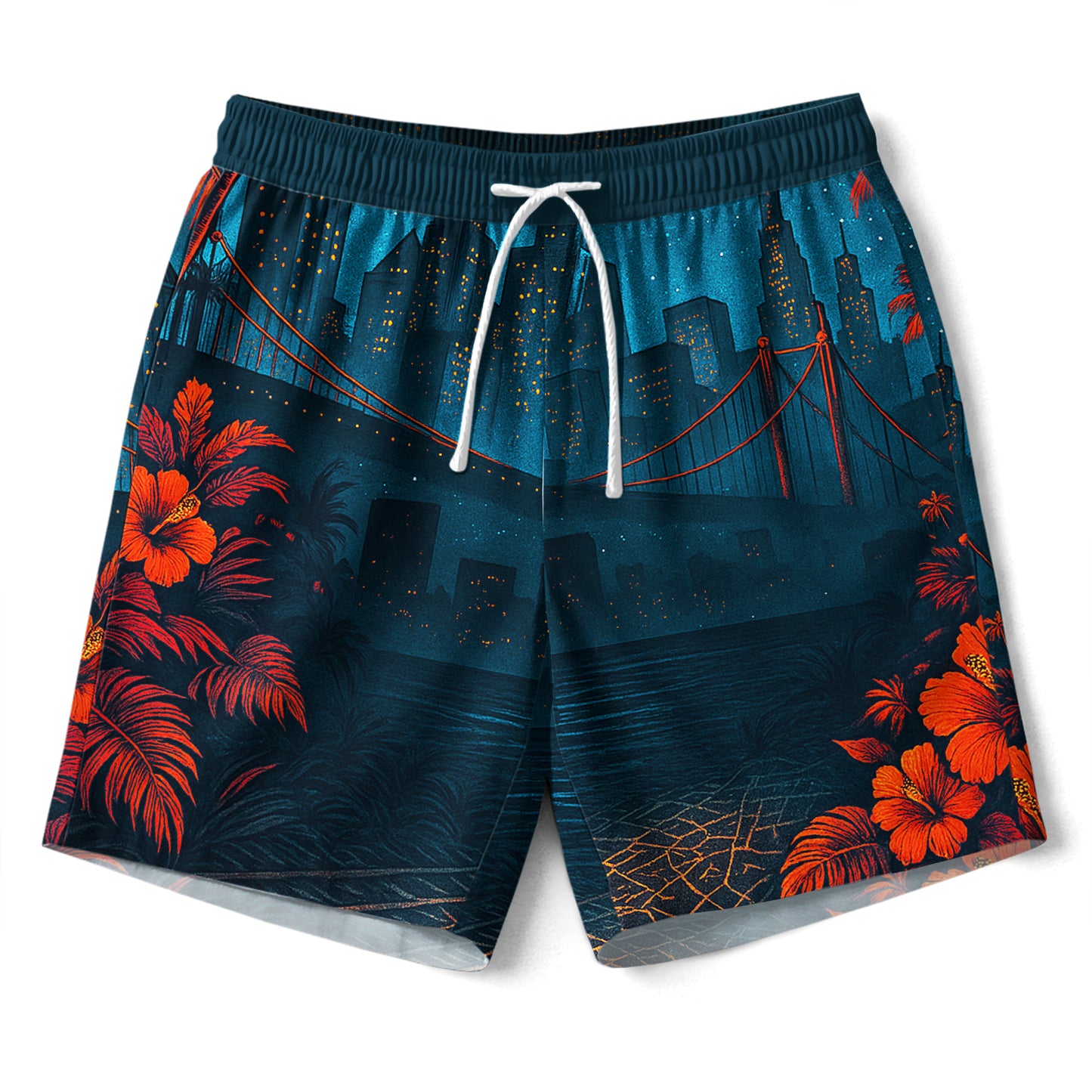 Neo Gotham Hawaiian Shirt & Shorts Set