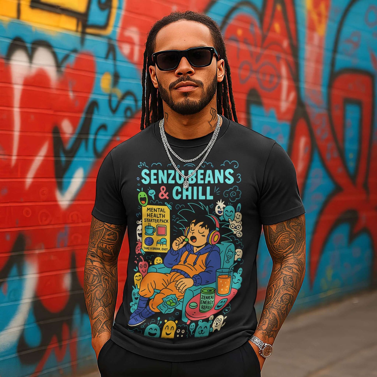 Senzu Beans Tee Anime Chill - Unisex T-shirt