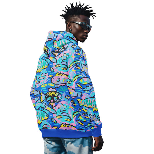 Playful Ocean Doodle Hoodie