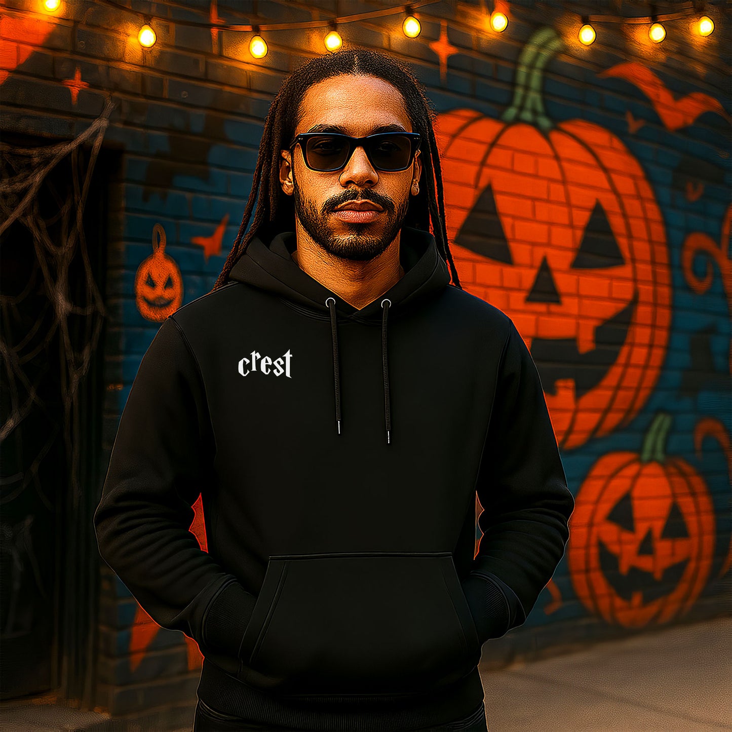 Pumpkin Drift Club Heavy Hoodie — Halloween Edition