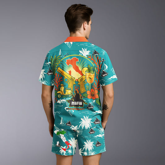 Amalfi Syndicate Hawaiian Shirt & Shorts Set