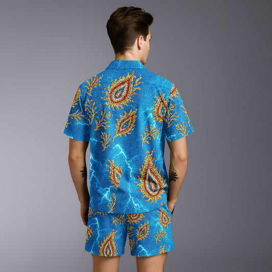 Digital Rodeo Hawaiian Shirt & Shorts Set