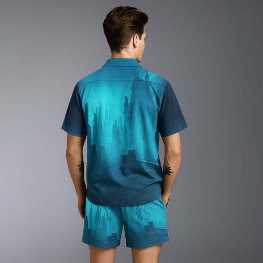 Bladerunner Hawaiian Shirt & Shorts Set
