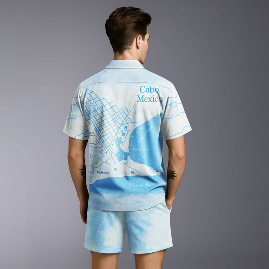 No Friends in Cabo Hawaiian Shirt & Shorts Set