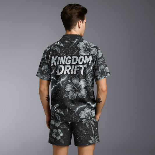Kingdom Drift Hawaiian Shirt & Shorts Set