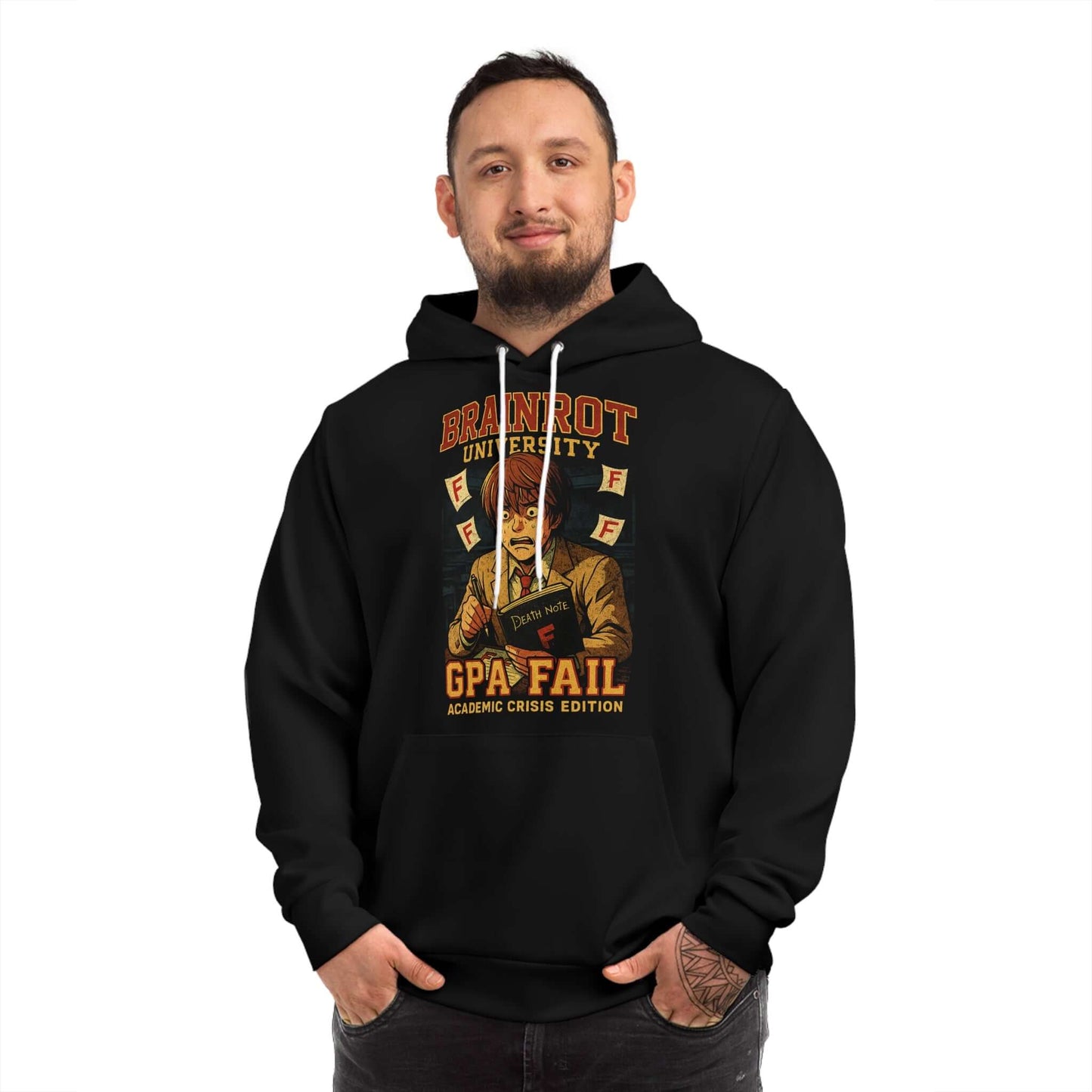 GPA Fail Hoodie Brainrot Panic - Unisex Hoodie