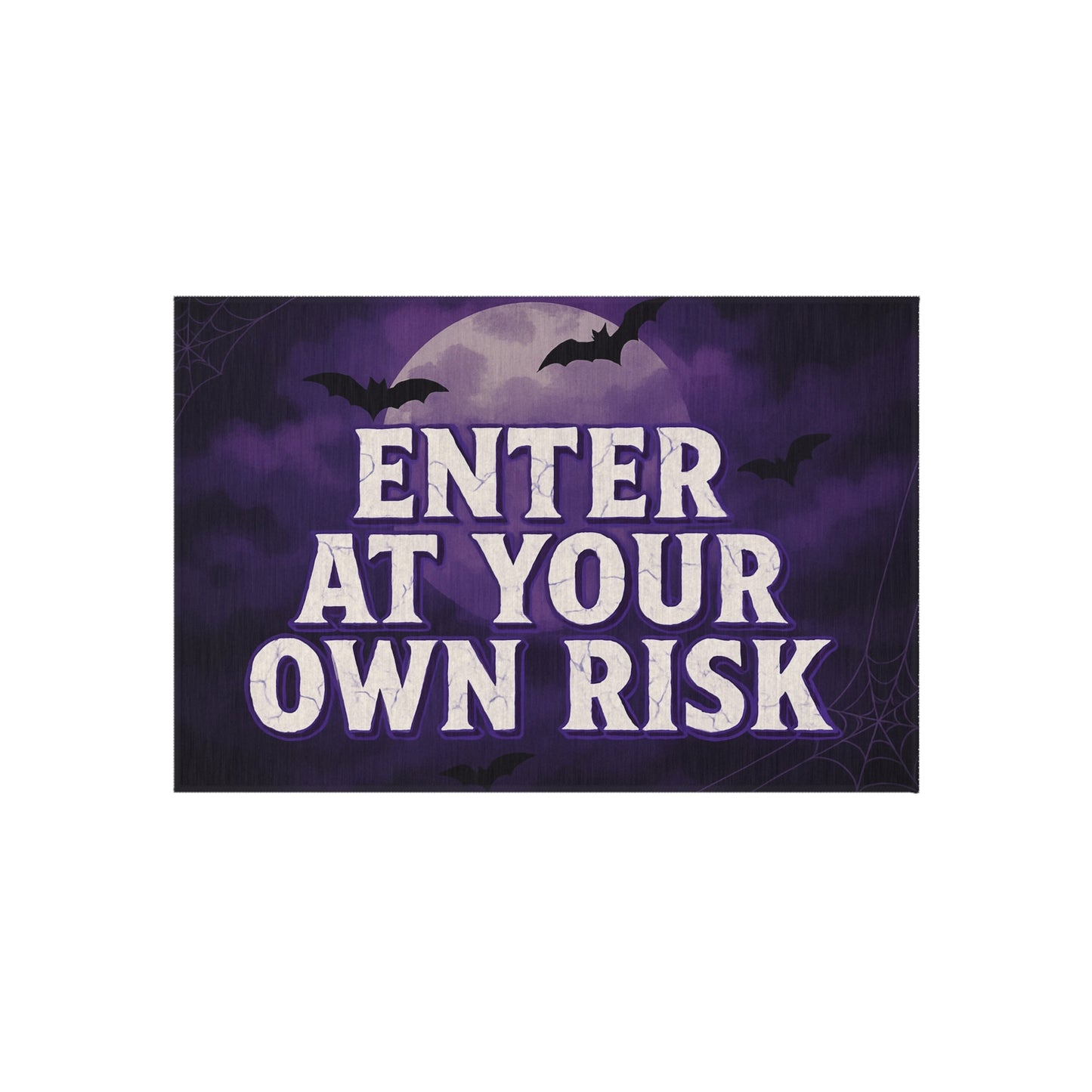 Enter at Your Own Risk Rug — Haunted Welcome