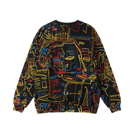 Abstract Neon Faces Sweatshirt