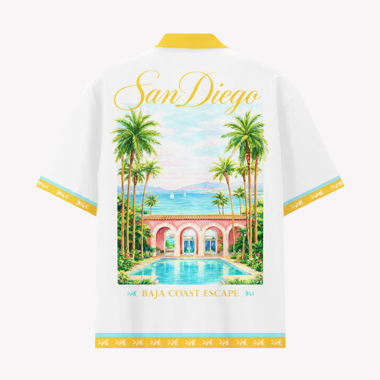 San Diego Baja Coast Escape Hawaiian Shirt & Shorts Set