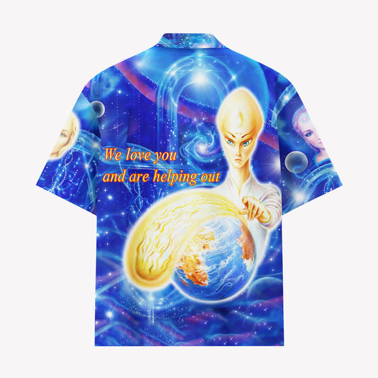 Cosmic Alien Galaxy Hawaiian Shirt