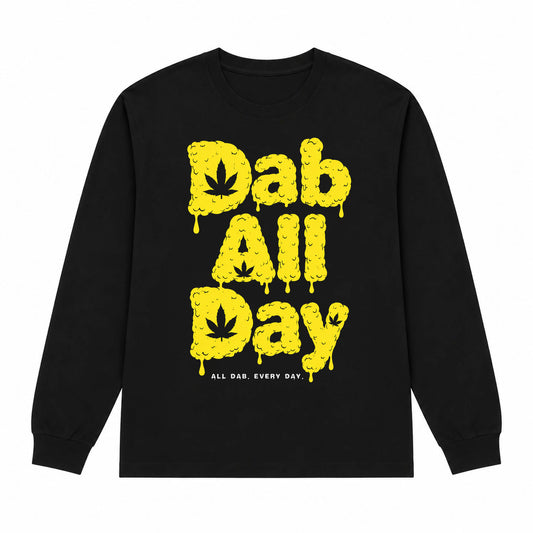 Dab All Day Cannabis Long Sleeve Shirt