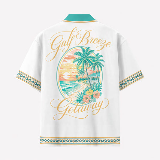 Gulf Breeze Getaway Hawaiian Shirt & Shorts Set