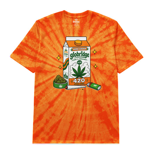 Home Grown 420 Good Times Orange Tie-Dye T-Shirt