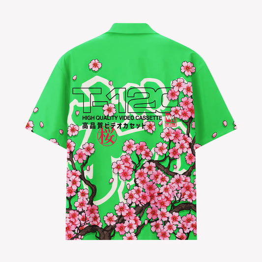 Japanese Sakura Retro Cassette Hawaiian Shirt