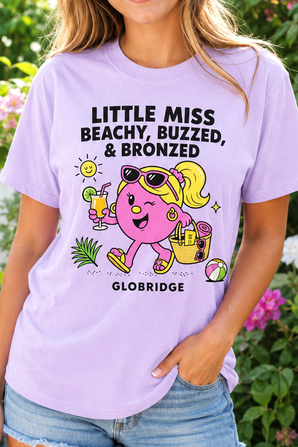 Little Miss Beachy Buzzed & Bronzed T-Shirt