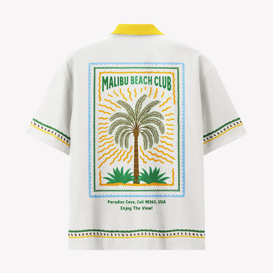 Malibu Beach Club Tropical Hawaiian Shirt & Shorts Set