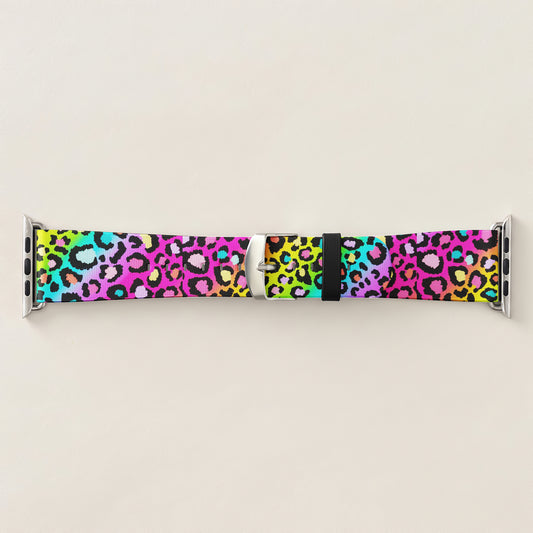 Neon Leopard Apple Watch Band