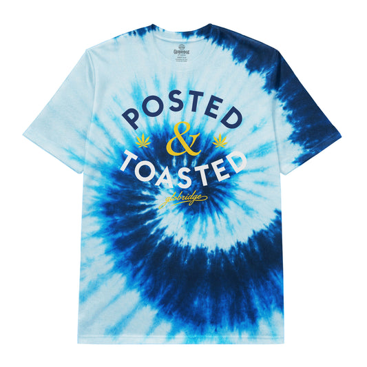 Posted & Toasted Blue Tie Dye T-Shirt