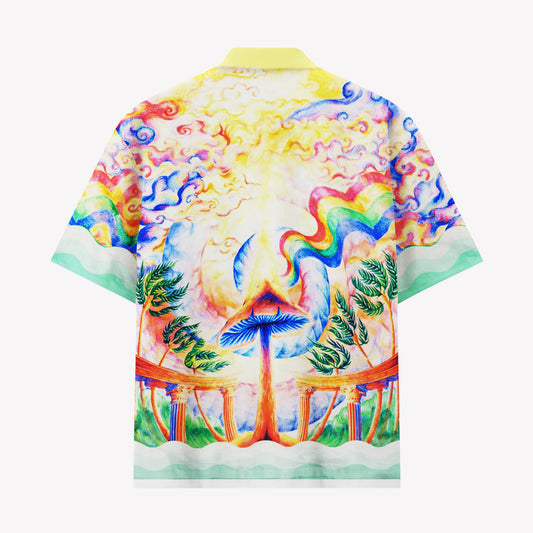 Psychedelic Rainbow Statement Shirt