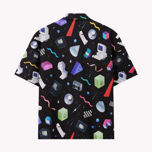 Retro Vaporwave Tech Universe Hawaiian Shirt