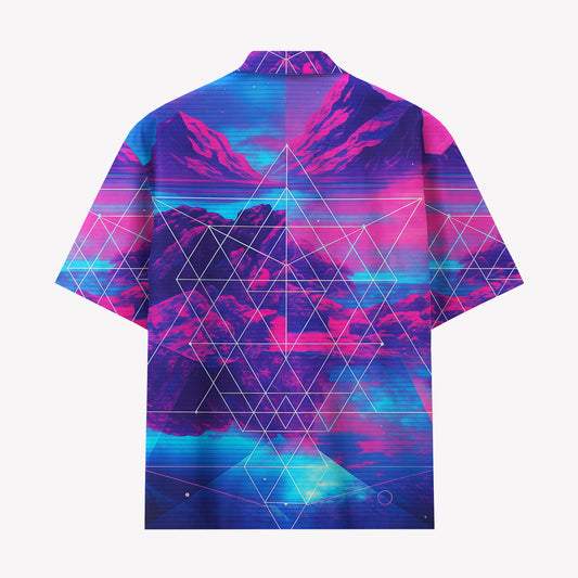 Retro Wave Mountain Shirts & Shorts Set