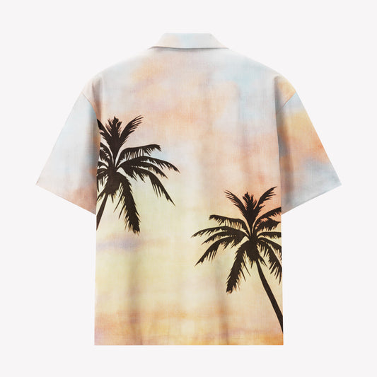 Sunset Palm Tree Hawaiian Shirt