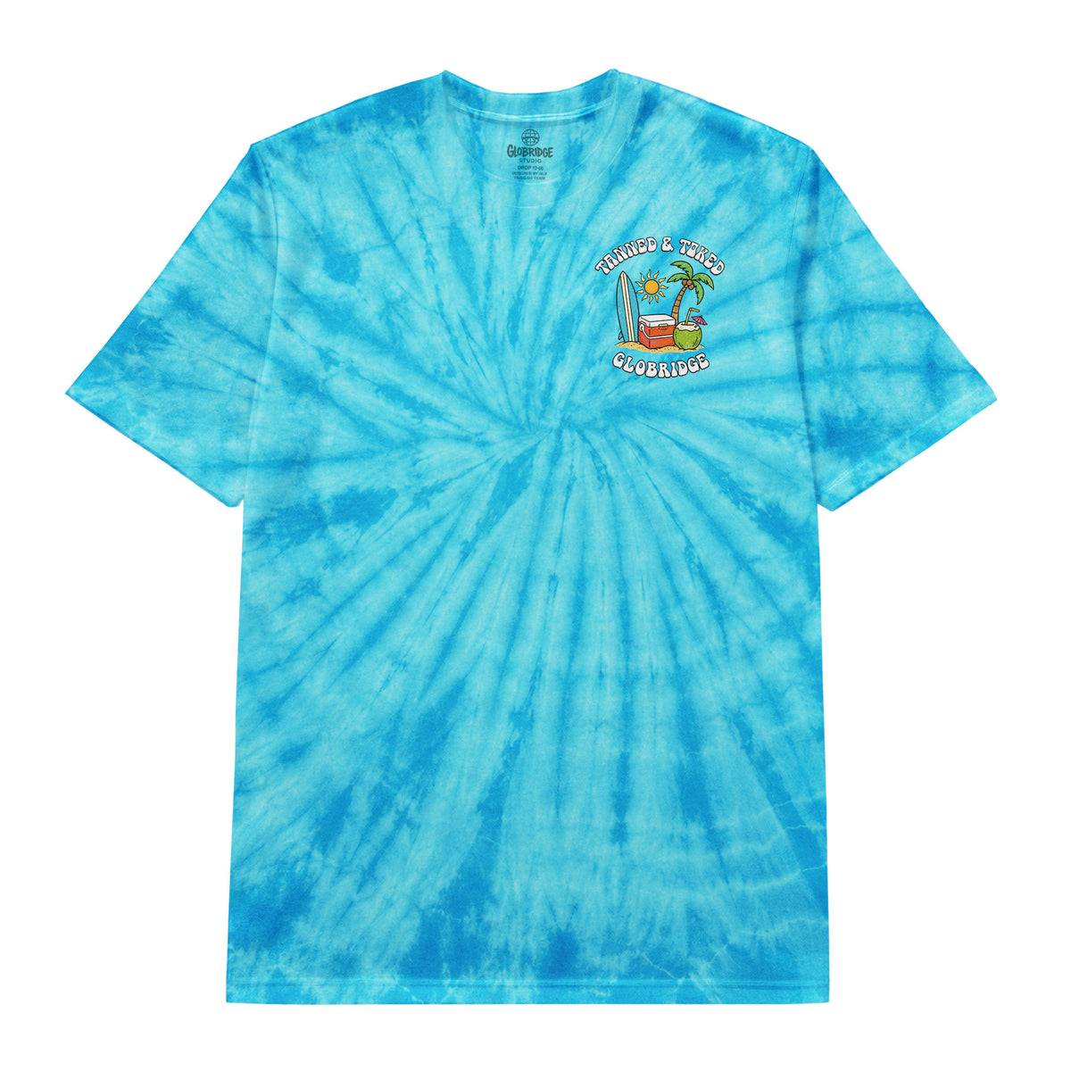 Tanned and Toked Tie Dye Tee