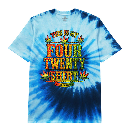 This Is My Four Twenty Blue Tie Dye Tee