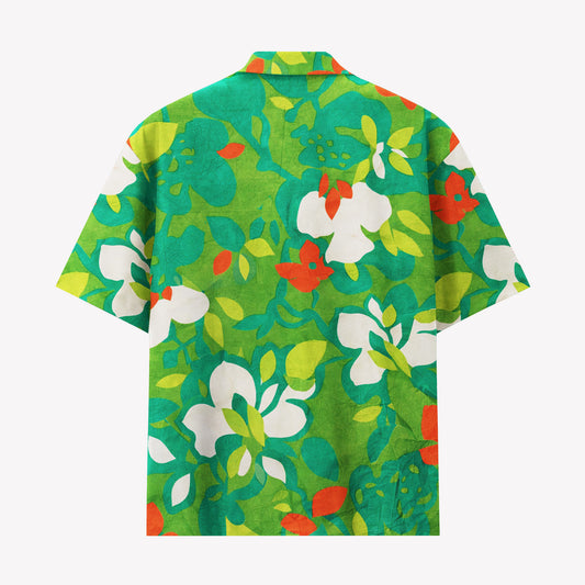 Tropical Garden Floral Hawaiian Shirt
