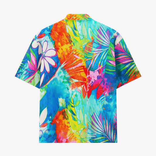 Tropical Watercolor Hawaiian Shirt