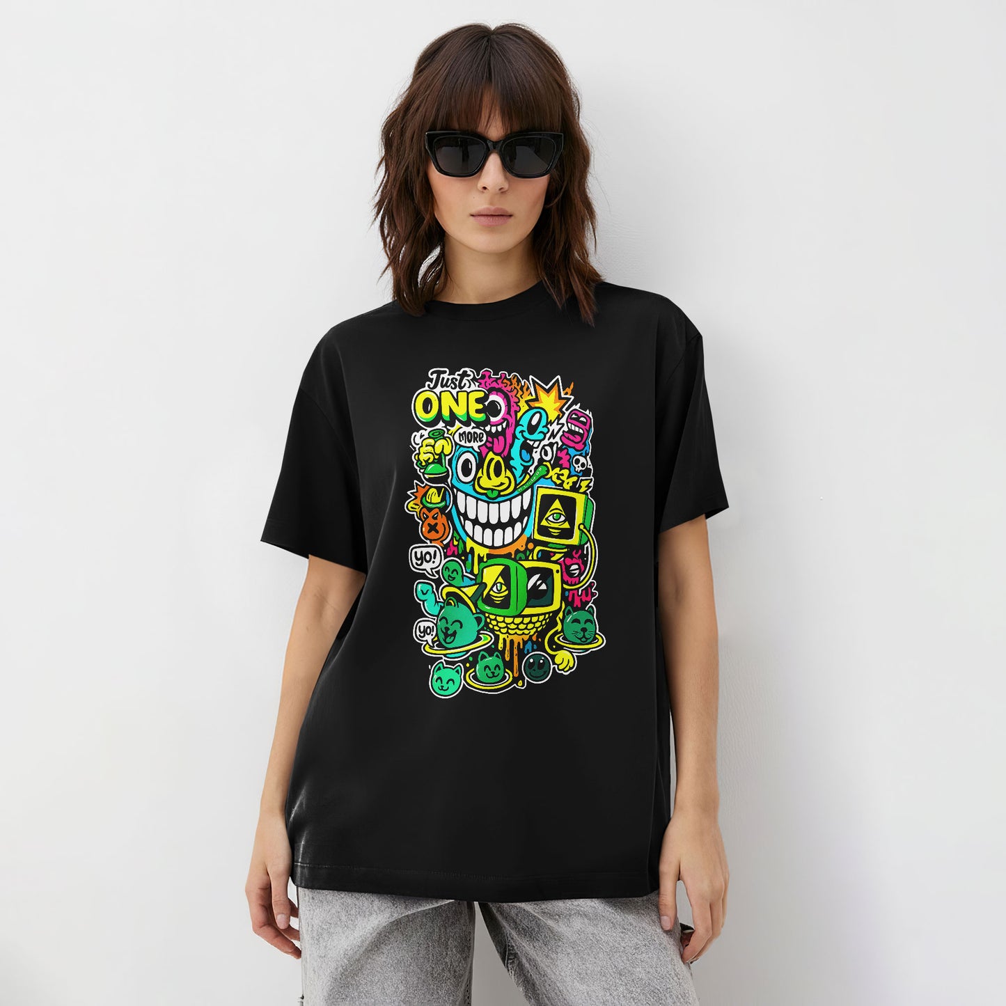 Just One More Crazy Monster Graphic Unisex T-Shirt