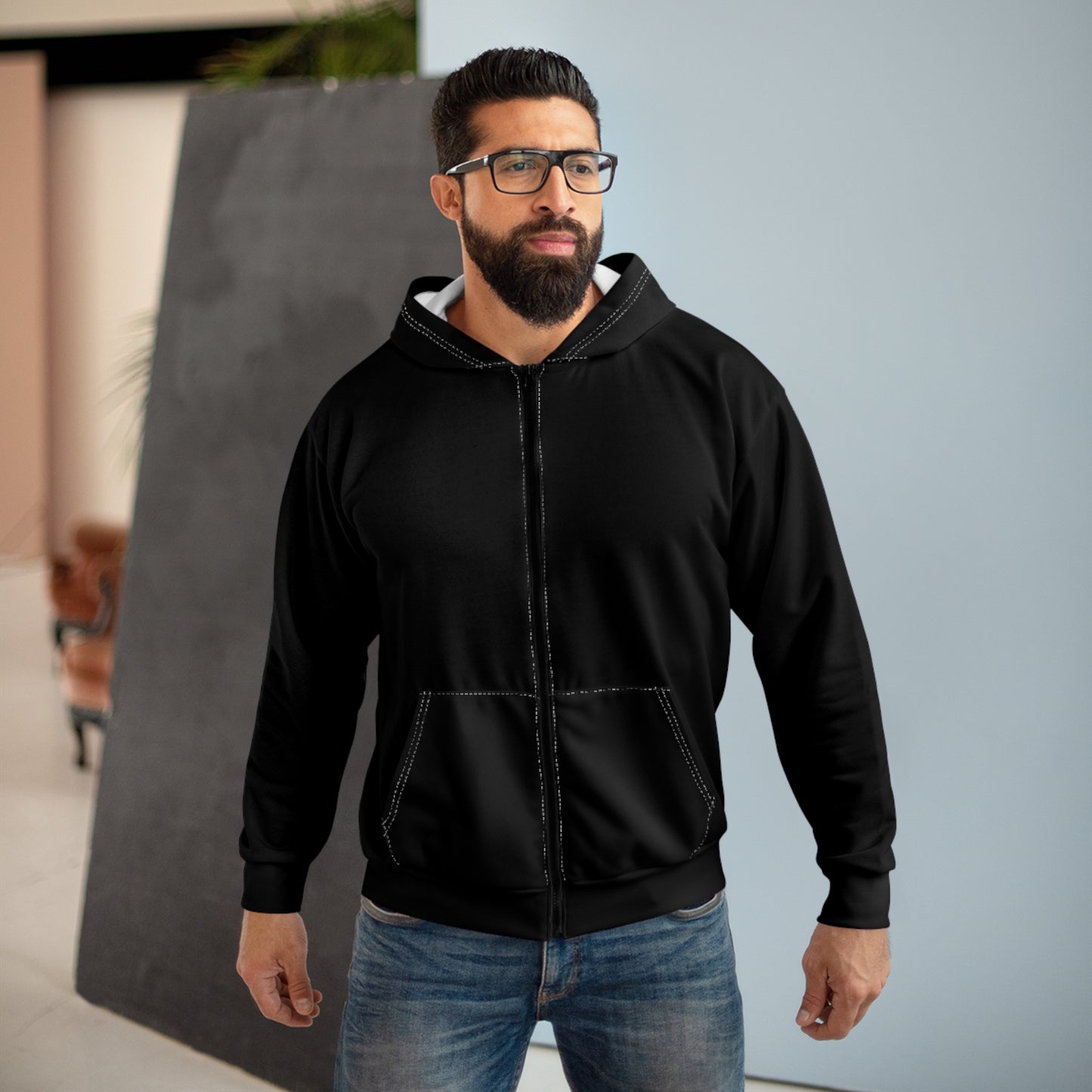 Haunted Motel Zip Hoodie - Trick Night