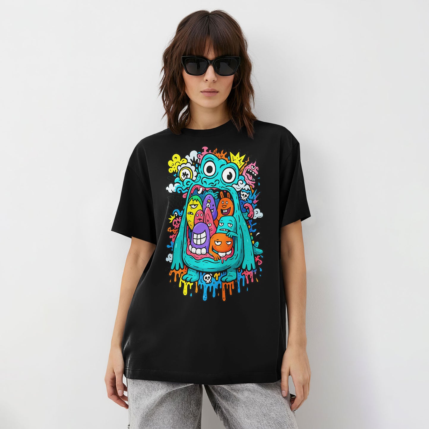 Melted Monster Chaos Doodle Unisex T-Shirt