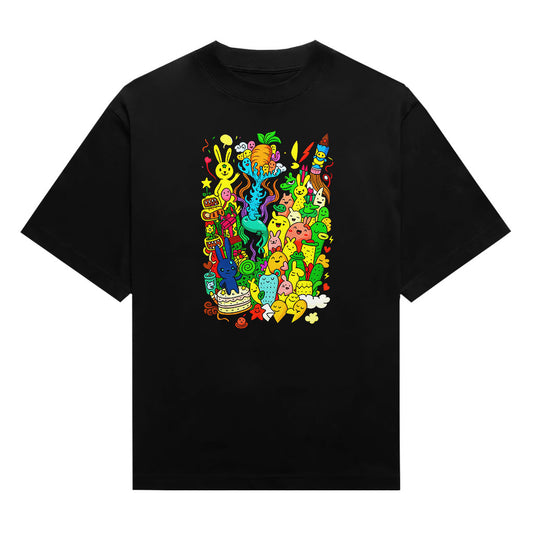 Fantasy Doodle Chaos Unisex Graphic T-Shirt