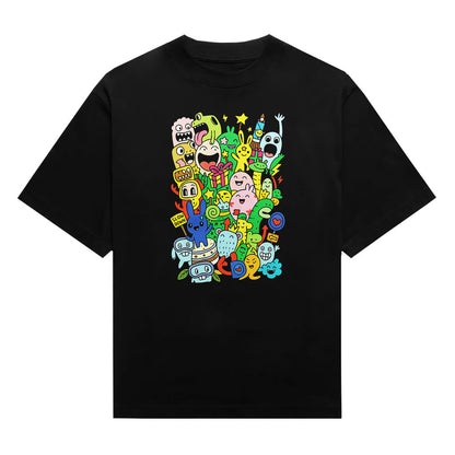 Playful Doodle Creature Party Unisex T-Shirt