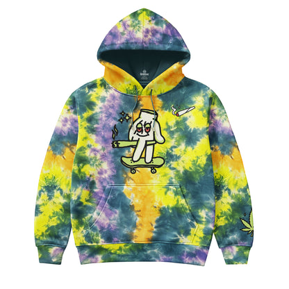 Psychedelic Skater Tie-Dye Hoodie