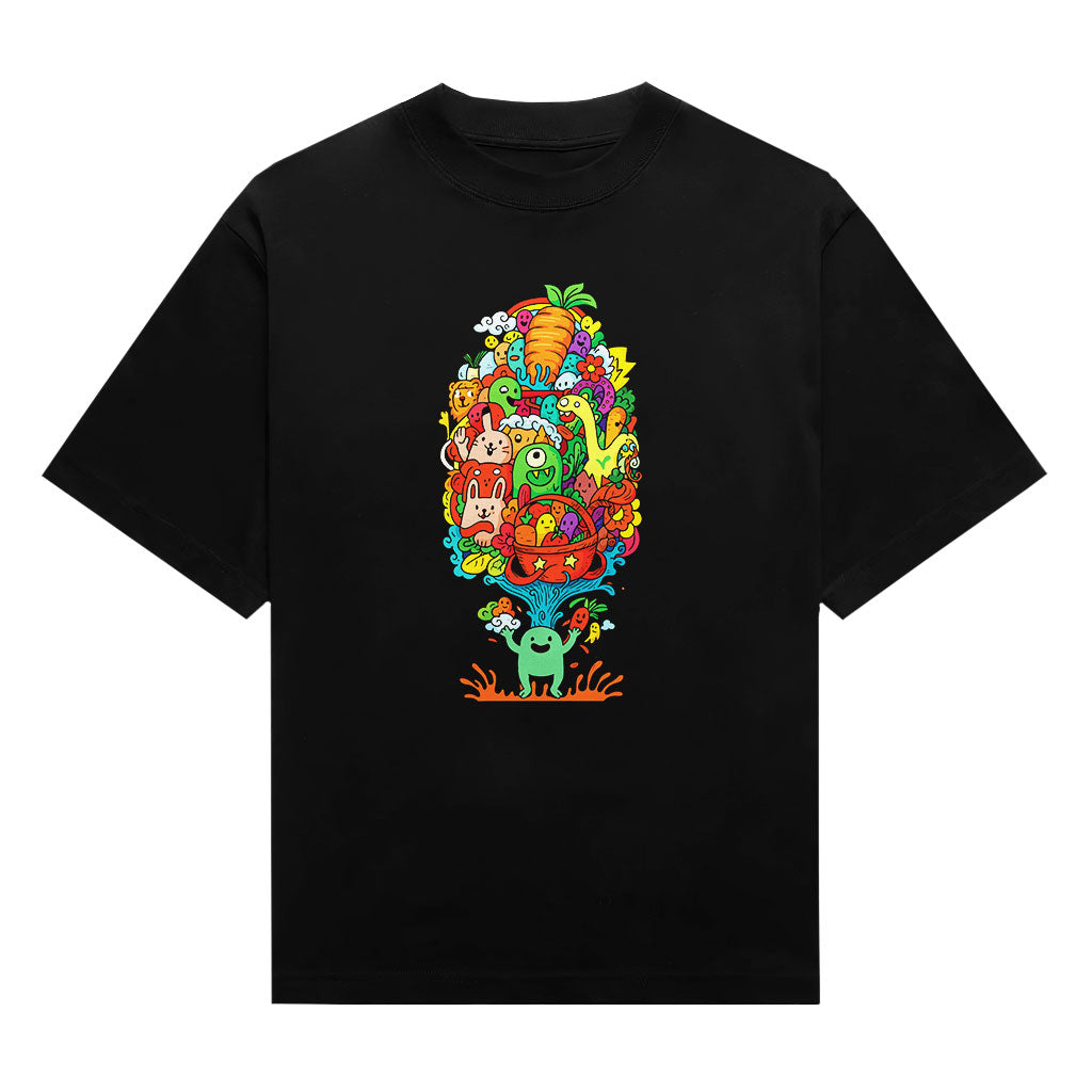 Doodle Garden Bloom Unisex Graphic T-Shirt