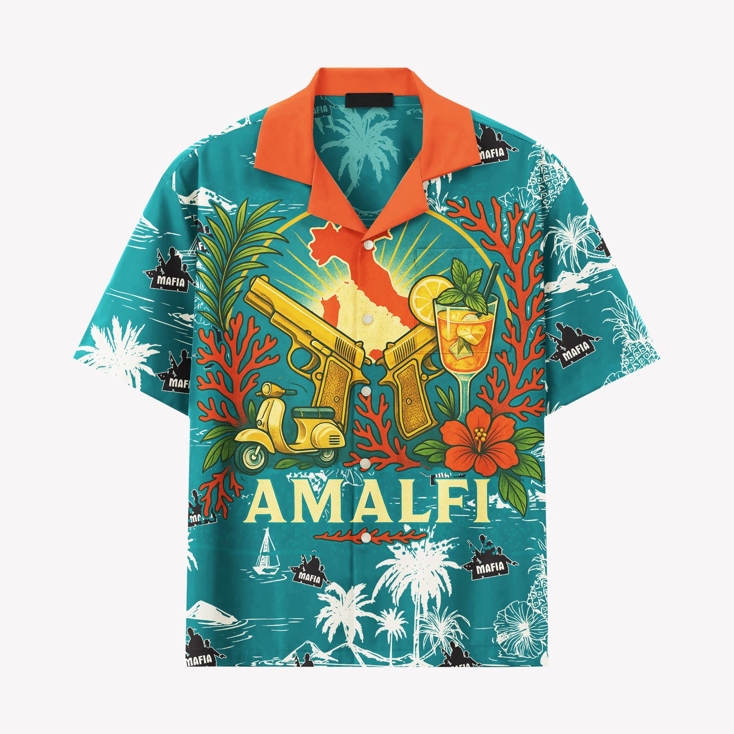 Amalfi Syndicate Hawaiian Shirt & Shorts Set