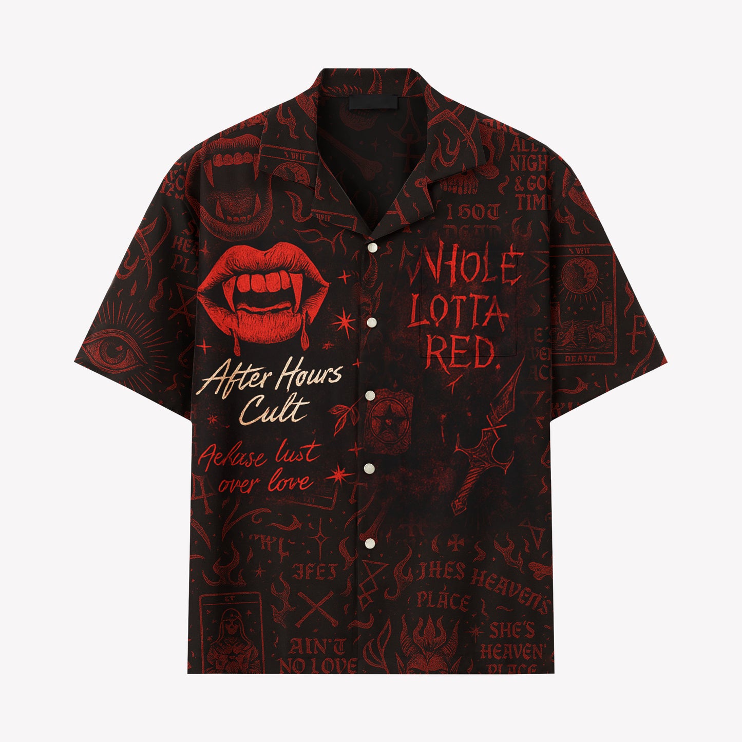 Vamp Holiday Hawaiian Uniform Shirt & Shorts Set