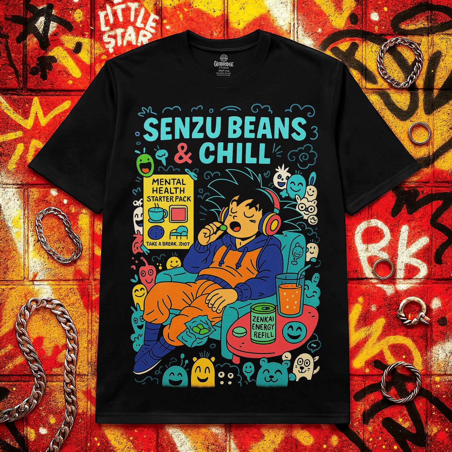 Senzu Beans Tee Anime Chill - Unisex T-shirt