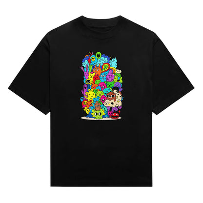 Magic World Doodle Characters Unisex T-Shirt
