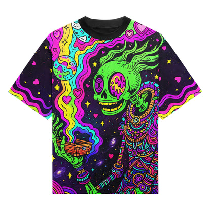 Psychedelic Spirit Doodle All-Over Print Unisex T-Shirt