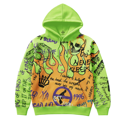 Neon Mindset Street Art Hoodie