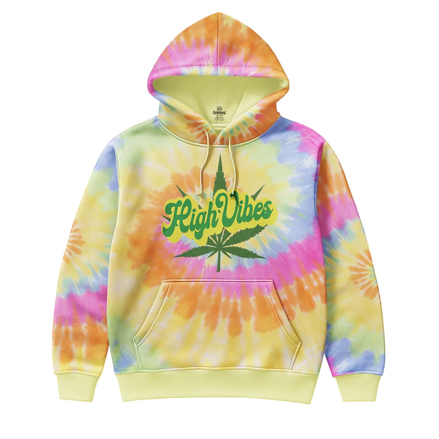 High Vibes Tie-Dye Hoodie