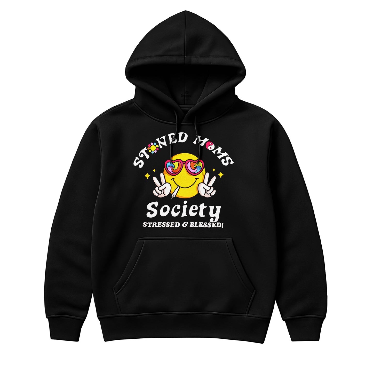 Stoned & Blessed Smiley Hoodie