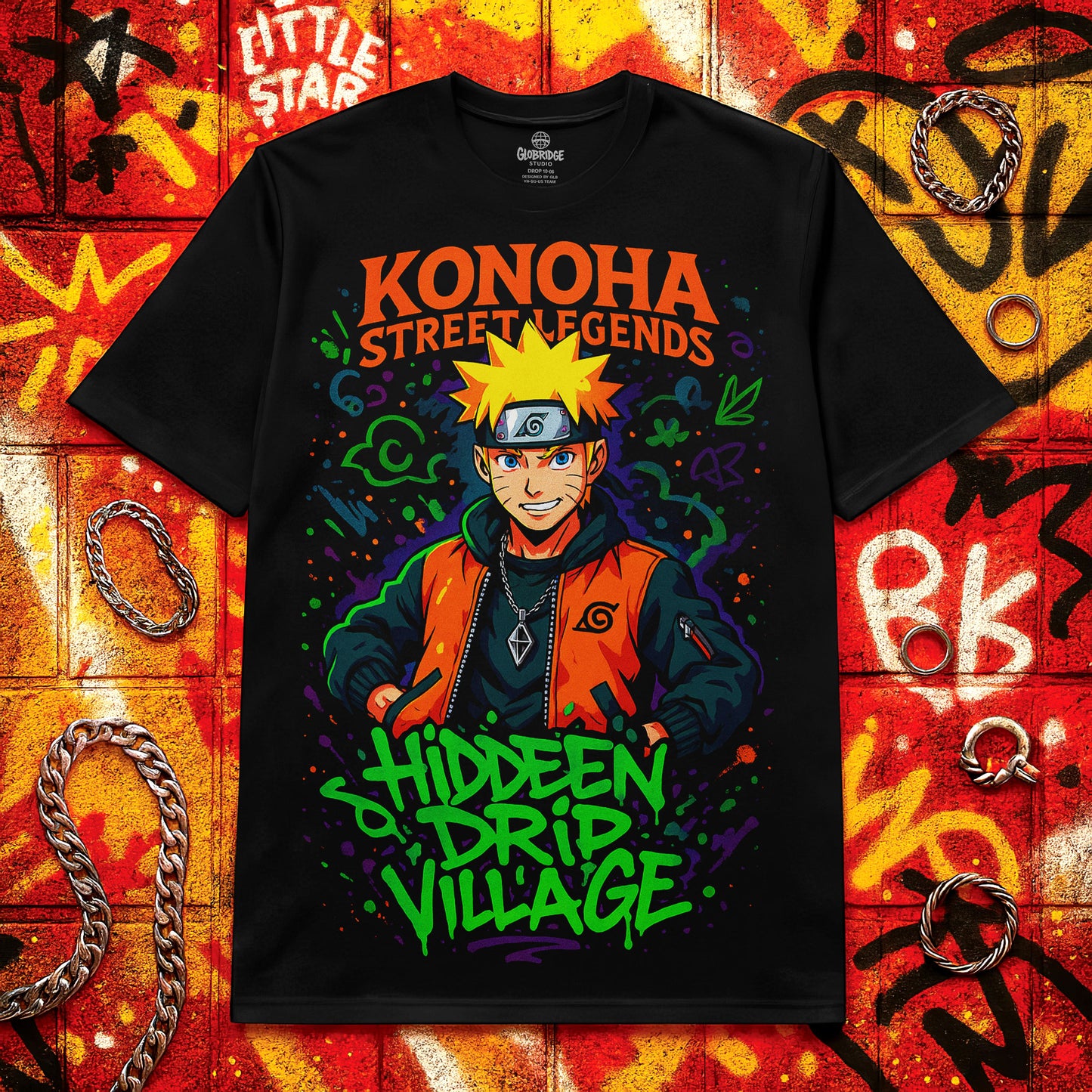 Konoha Street Legends Ninja Doodle - Unisex T-shirt