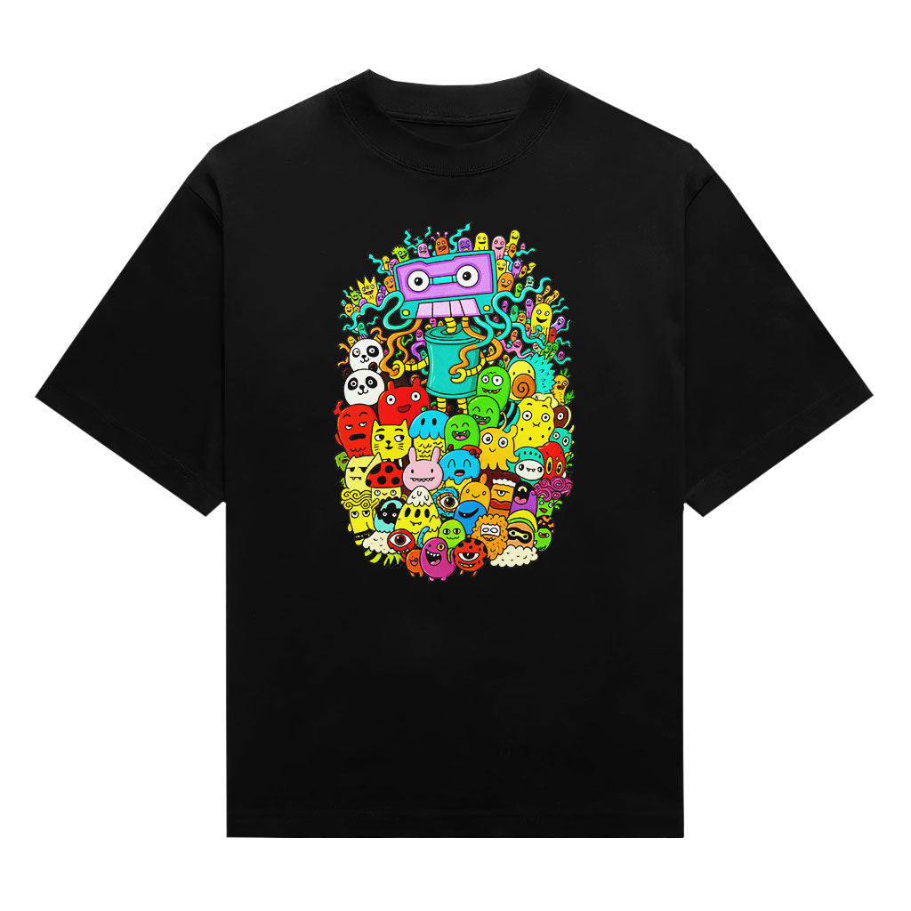 Cassette Doodle Overload Unisex Graphic T-Shirt